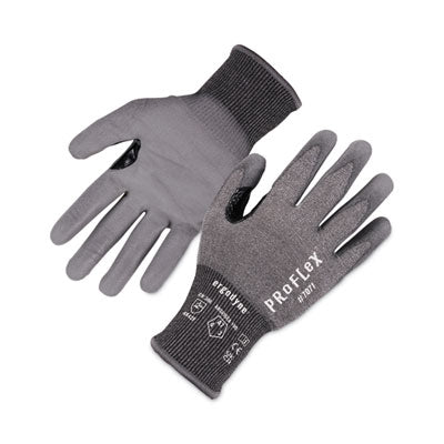 ProFlex 7071 ANSI A7 PU Coated CR Gloves, Gray, Large, Pair - OrdermeInc