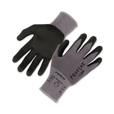 ProFlex 7000 Nitrile-Coated Gloves Microfoam Palm, Gray, Medium, Pair - OrdermeInc