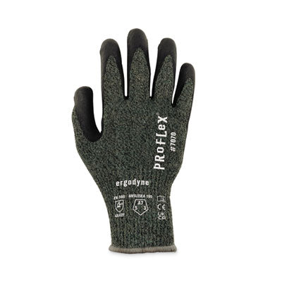 ProFlex 7070 ANSI A7 Nitrile Coated CR Gloves, Green, Small, Pair - OrdermeInc