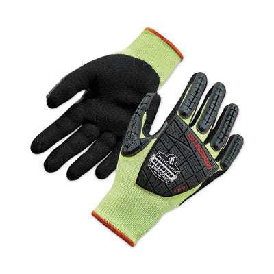 ProFlex 7141 ANSI A4 DIR Nitrile-Coated CR Gloves, Lime, 2X-Large, 72 Pairs/Pack - OrdermeInc