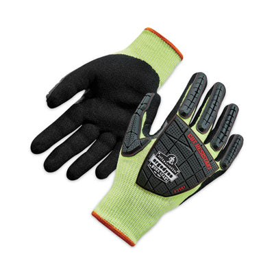 ProFlex 7141 ANSI A4 DIR Nitrile-Coated CR Gloves, Lime, Medium, Pair - OrdermeInc