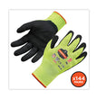 ProFlex 7021 Hi-Vis Nitrile-Coated CR Gloves, Lime, Large, 144 Pairs/Carton - OrdermeInc