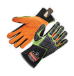 ProFlex 925F(x) Standard Dorsal Impact-Reducing Gloves, Black/Lime, Large, Pair - OrdermeInc