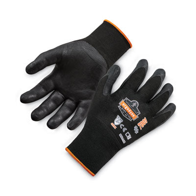ProFlex 7001 Nitrile-Coated Gloves, Black, Large, Pair - OrdermeInc