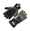 ProFlex 925WP Performance Dorsal Impact-Reducing Thermal Waterprf Gloves, Black/Lime, Small, Pair - OrdermeInc