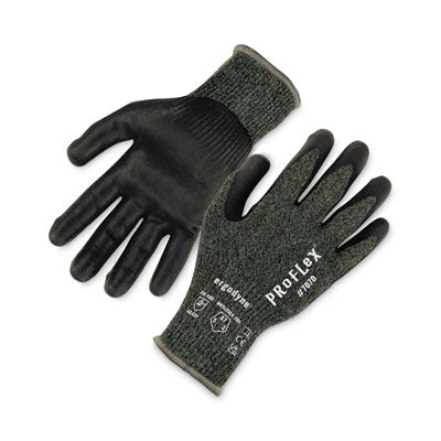 ProFlex 7070 ANSI A7 Nitrile Coated CR Gloves, Green, Small, Pair - OrdermeInc