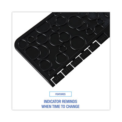 Commode Mat 2.0, Rubber, 22 x 22, Black, 6/Carton OrdermeInc OrdermeInc