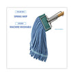 Microfiber Looped-End Wet Mop Head, Medium, Blue OrdermeInc OrdermeInc