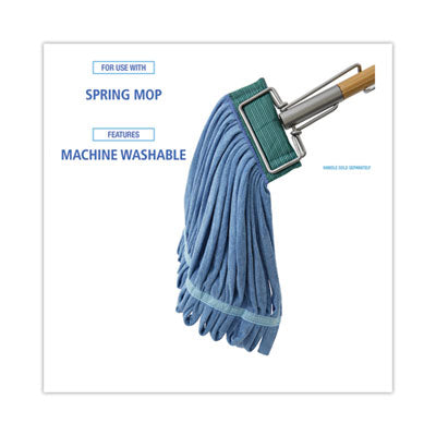 Microfiber Looped-End Wet Mop Head, Medium, Blue OrdermeInc OrdermeInc