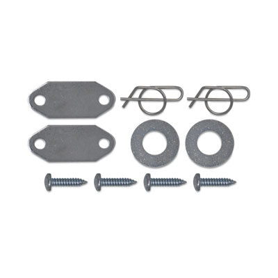 Mega BRUTE Waste Collector Replacement Axle Kit, Silver - OrdermeInc