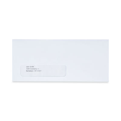 Peel Seal Strip Business Envelope, Address Window, #10, Square Flap, Self-Adhesive Closure, 4.13 x 9.5, White, 500/Box OrdermeInc OrdermeInc