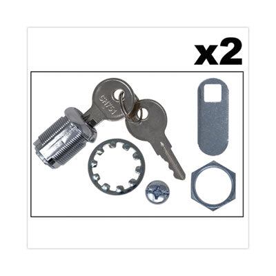 Replacement Lock and Keys for Cleaning Carts, Silver OrdermeInc OrdermeInc
