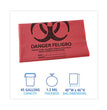 Linear Low Density Health Care Trash Can Liners, 45 gal, 1.3 mil, 40 x 46, Red, 100/Carton OrdermeInc OrdermeInc