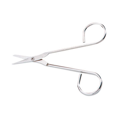 First Aid Only™ Scissors, Pointed Tip, 4.5" Long, Nickel Straight Handle - OrdermeInc