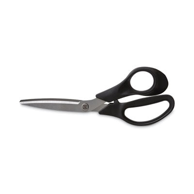 Stainless Steel Scissors, 8" Long, 3.58" Cut Length, Black Offset Handle OrdermeInc OrdermeInc