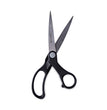 Stainless Steel Office Scissors, 8.5" Long, 3.75" Cut Length, Black Offset Handle OrdermeInc OrdermeInc