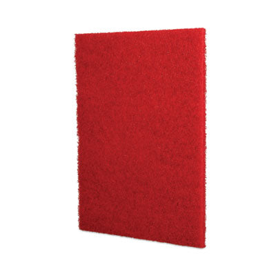 Buffing Floor Pads, 28 x 14, Red, 10/Carton OrdermeInc OrdermeInc