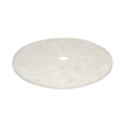 Natural Burnishing Floor Pads, 27" Diameter, White, 5/Carton OrdermeInc OrdermeInc