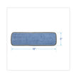 Boardwalk® Microfiber Mop Head, Blue, 18 x 5, Split Microfiber, Hook and Loop Back, Dozen OrdermeInc OrdermeInc