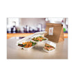 Insulated Foam Hinged Lid Containers, 3-Compartment, 9.3 x 9.5 x 3, White, 200/Pack, 2 Packs/Carton OrdermeInc OrdermeInc