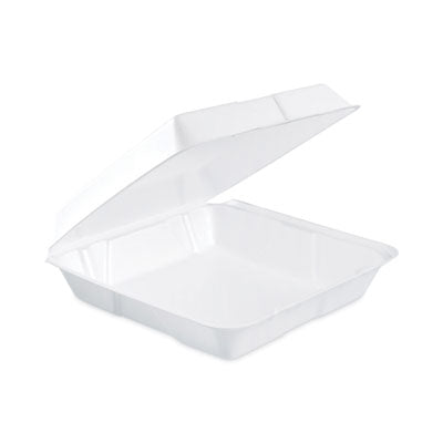 Insulated Foam Hinged Lid Containers, 1-Compartment, 9.3 x 9.5 x 3, White, 200/Pack, 2 Packs/Carton OrdermeInc OrdermeInc