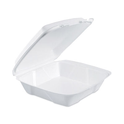 Insulated Foam Hinged Lid Containers, 1-Compartment, 9 x 9.4 x 3, White, 200/Pack, 2 Packs/Carton OrdermeInc OrdermeInc