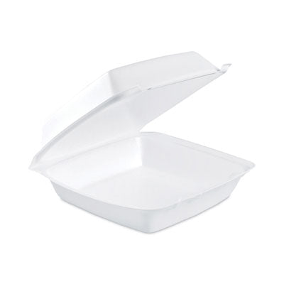 Insulated Foam Hinged Lid Containers, 1-Compartment, 7.9 x 8.4 x 3.3, White, 200/Pack, 2 Packs/Carton OrdermeInc OrdermeInc