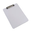 Universal® Plastic Clipboard with Low Profile Clip, 0.5" Clip Capacity, Holds 8.5 x 11 Sheets, Clear - OrdermeInc