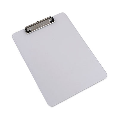 Universal® Plastic Clipboard with Low Profile Clip, 0.5" Clip Capacity, Holds 8.5 x 11 Sheets, Clear - OrdermeInc