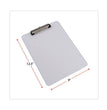 Universal® Plastic Clipboard with Low Profile Clip, 0.5" Clip Capacity, Holds 8.5 x 11 Sheets, Clear - OrdermeInc