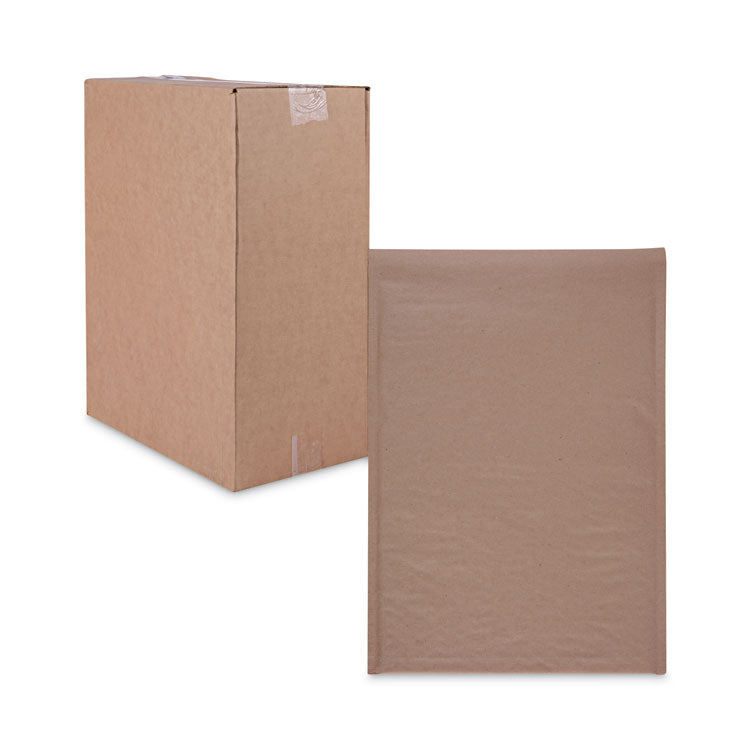 Natural Self-Seal Cushioned Mailer, #5, Barrier Bubble Air Cell Cushion, Self-Adhesive Closure, 10.5 x 16, Kraft, 80/Carton OrdermeInc OrdermeInc