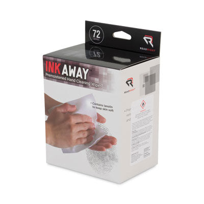 Read Right® Ink Away Hand Cleaning Pads, Cloth, 5 x 7, White, 72/Pack OrdermeInc OrdermeInc