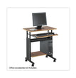 Muv 28" Adjustable-Height Desk, 29.5" x 22" x 29" to 34", Cherry/Black OrdermeInc OrdermeInc