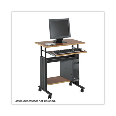 Muv 28" Adjustable-Height Desk, 29.5" x 22" x 29" to 34", Cherry/Black OrdermeInc OrdermeInc