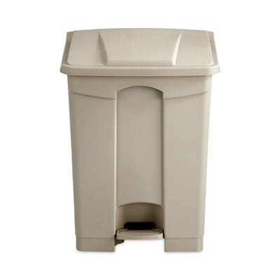 Large Capacity Plastic Step-On Receptacle, 17 gal, Plastic, Tan OrdermeInc OrdermeInc