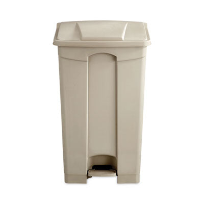 Large Capacity Plastic Step-On Receptacle, 23 gal, Plastic, Tan OrdermeInc OrdermeInc