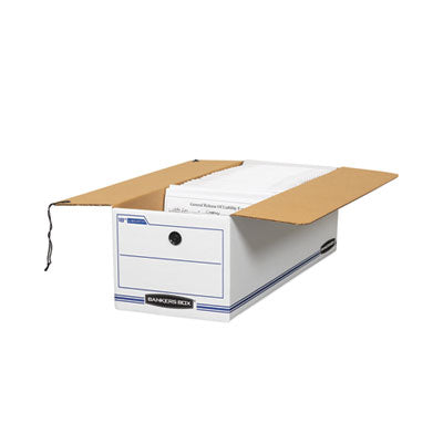 LIBERTY Check and Form Boxes, 9.75" x 23.75" x 6.25", White/Blue, 12/Carton OrdermeInc OrdermeInc