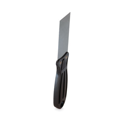 Putty Knife, 1.5" Wide, Carbon Steel Blade, Flexible Handle, Black/Silver, 24/Carton OrdermeInc OrdermeInc