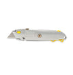 Stanley® Quick-Change Utility Knife with Twine Cutter and (3) Retractable Blades, 6" Metal Handle, Gray