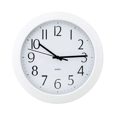 Whisper Quiet Clock, 12" Overall Diameter, White Case, 1 AA (sold separately) OrdermeInc OrdermeInc