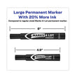 AVERY PRODUCTS CORPORATION MARKS A LOT Large Desk-Style Permanent Marker Value Pack, Broad Chisel Tip, Black, 36/Pack (98206)
