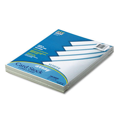 PACON CORPORATION Array Card Stock, 65 lb Cover Weight, 8.5 x 11, White, 100/Pack - OrdermeInc