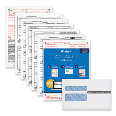 W-2 Online Tax Kit, Fiscal Year: 2023, Six-Part Carbonless, 8 x 5.5, 2 Forms/Sheet, 10 Forms Total OrdermeInc OrdermeInc