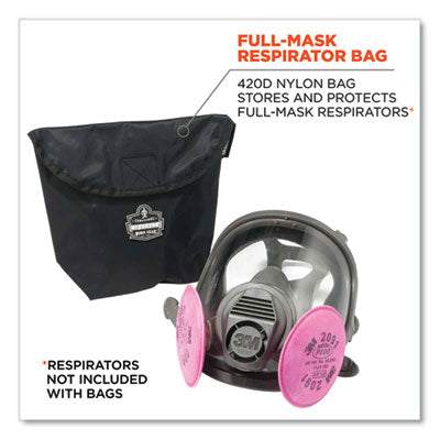 Arsenal 5181 Large Full Mask Respirator Pack with Hook-and-Loop Closure, 11 x 4 x 12.5, Black - OrdermeInc