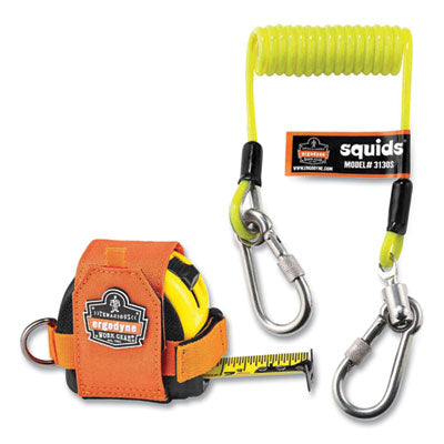 Squids 3190 Tape Measure Tethering Kit, 2 lb Max Working Capacity, 6.5" to 48" Long, Lime/Black - OrdermeInc