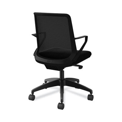 Cliq Office Chair, Supports Up to 300 lb, 17" to 22" Seat Height, Black Seat/Back, Black Base, Ships in 7-10 Business Days OrdermeInc OrdermeInc