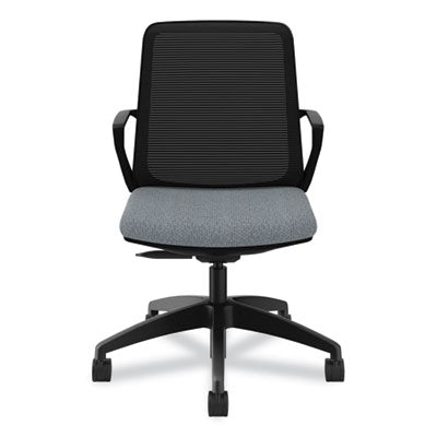 Cliq Office Chair, Supports Up to 300 lb, 17" to 22" Seat Height, Basalt Seat/Black Back/Base, Ships in 7-10 Business Days OrdermeInc OrdermeInc