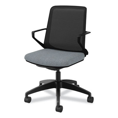 Cliq Office Chair, Supports Up to 300 lb, 17" to 22" Seat Height, Basalt Seat/Black Back/Base, Ships in 7-10 Business Days OrdermeInc OrdermeInc