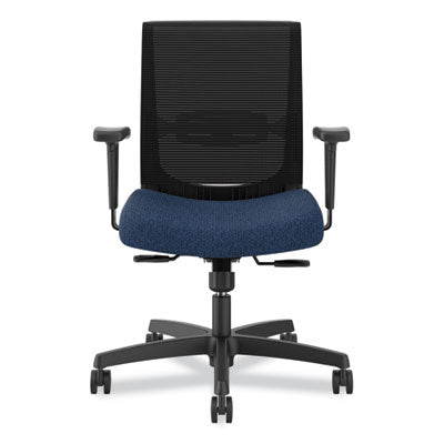 Convergence Mid-Back Task Chair, Up to 275lb, 16.5" to 21" Seat Ht, Navy Seat, Black Back/Frame, Ships in 7-10 Bus Days OrdermeInc OrdermeInc