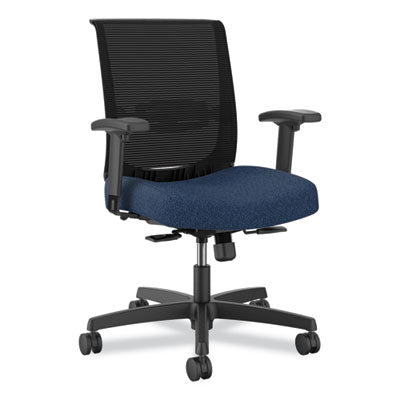 Convergence Mid-Back Task Chair, Up to 275lb, 16.5" to 21" Seat Ht, Navy Seat, Black Back/Frame, Ships in 7-10 Bus Days OrdermeInc OrdermeInc